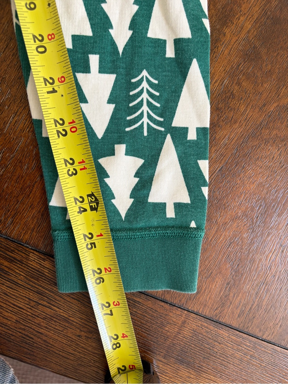 Hanna Andersson Organic Pajamas Size 160 US 14 Green Holiday Christmas Tree - Picture 7 of 9